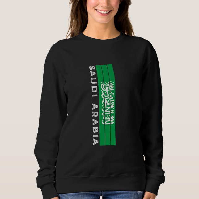 Flaggenfarben Saudi-Arabiens Sweatshirt (Vorderseite)