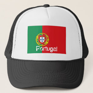 Flaggenfernlastfahrermaschen-Andenkenhut Portugals Truckerkappe