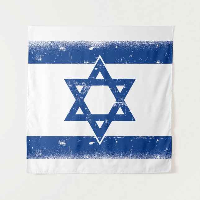 Flaggengrungge Israel Wandteppich (Vorderseite)