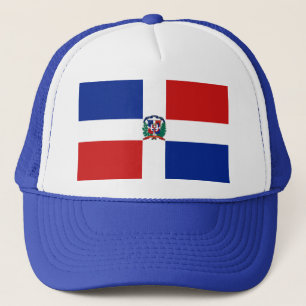Flaggenhahn der Dominikanischen Republik Truckerkappe