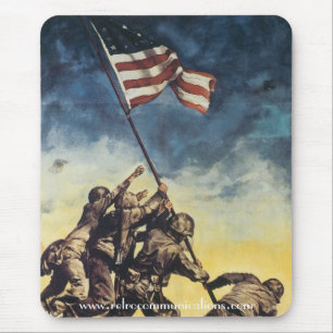 Flaggenhissung auf Iwo Jima Mousepad