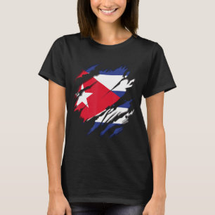 Flaggenidentitätsprip Kuba T-Shirt