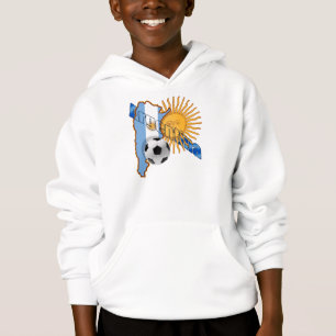 Flaggenkarte Argentiniens Sun von Hoodie