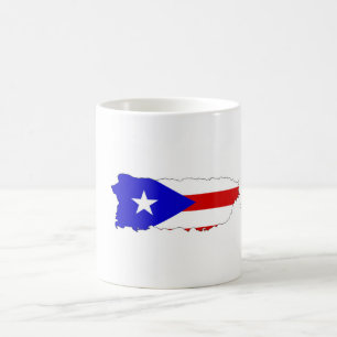 Flaggenkarte des puerto rico kaffeetasse