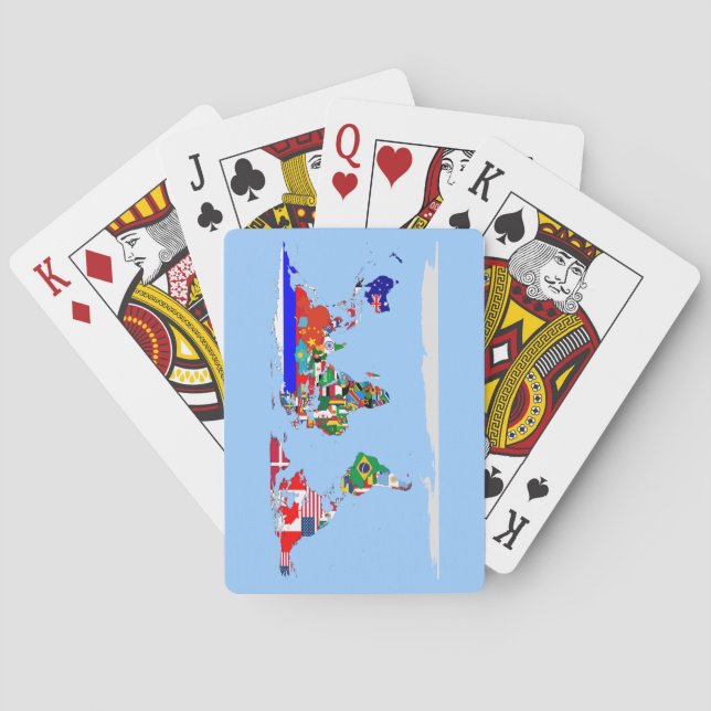 Flaggenkarte Spielkarten (Rückseite)