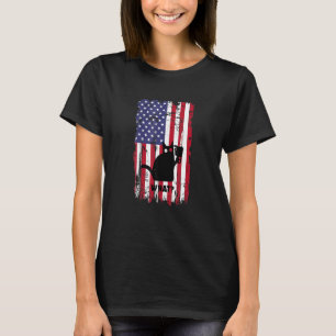 Flaggenkatze Was schwarze Katze Murderous Katze mi T-Shirt