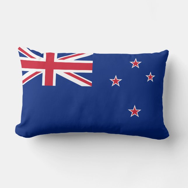 Flaggenkissen Neuseelands (Kiwi) Lendenkissen (Vorderseite)
