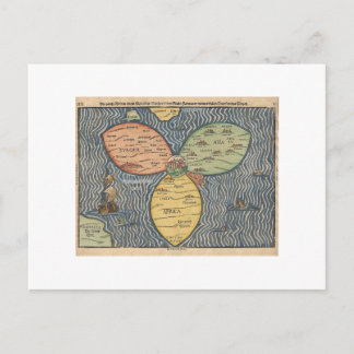 Flaggenklee-Blatkarte 1581 Postkarte