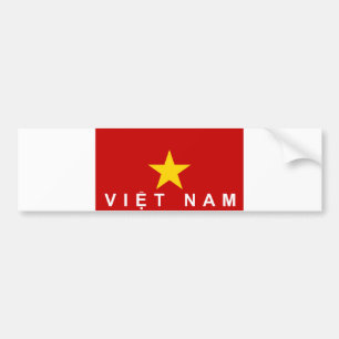 Flaggenland-Textname Vietnams Vietnam Autoaufkleber