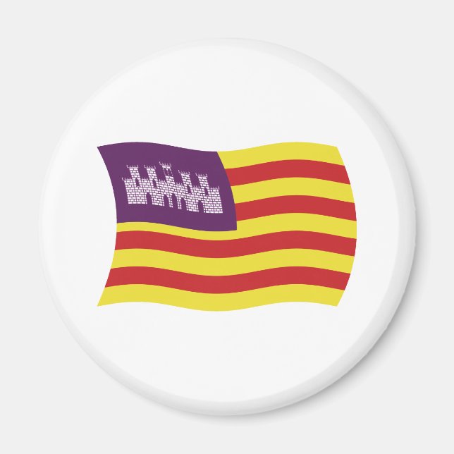 Flaggenmagnet der Balearen Magnet (Vorne)