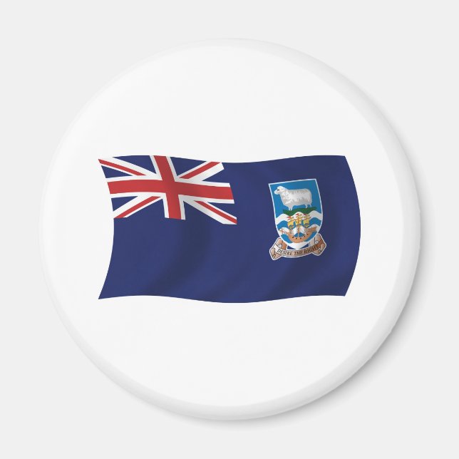 Flaggenmagnet der Falklandinseln Magnet (Vorne)