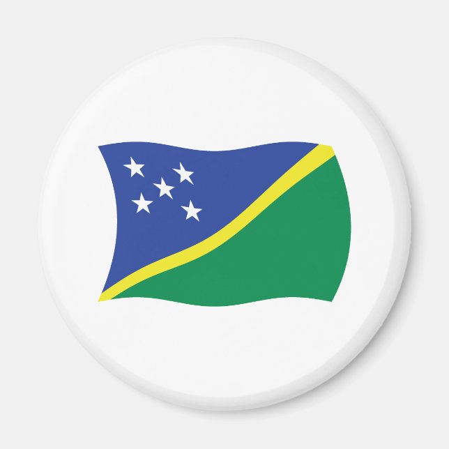 Flaggenmagnet der Salomonen Magnet (Vorne)