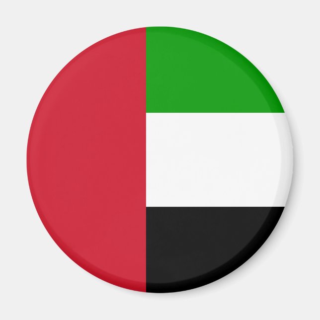 Flaggenmagnet der Vereinigten Arabischen Emirate Magnet (Vorne)