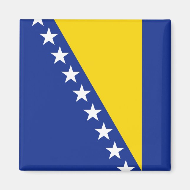 Flaggenmagnet für Bosnien und Herzegowina Magnet (Vorne)