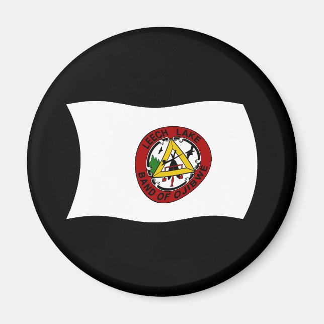 Flaggenmagnet Leech Lake Reservation Magnet (Vorne)
