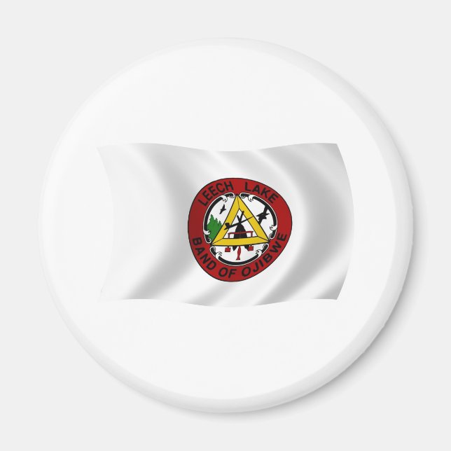 Flaggenmagnet Leech Lake Reservation Magnet (Vorne)