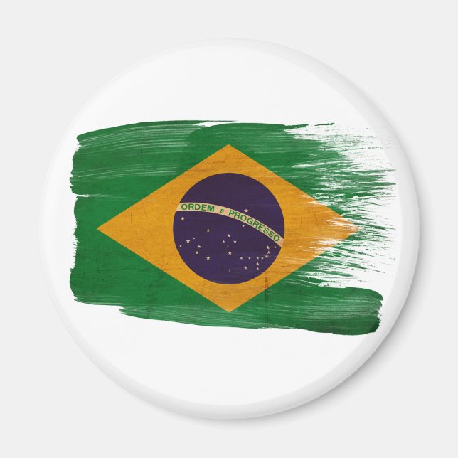 Flaggenmagnete Brasilien Magnet (Vorne)