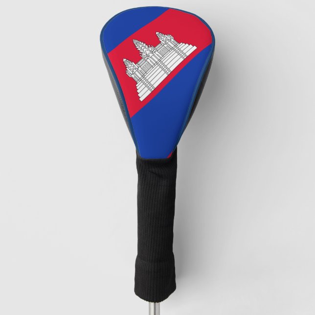 Flaggenmuster Kambodschas Golf Headcover (Vorderseite)