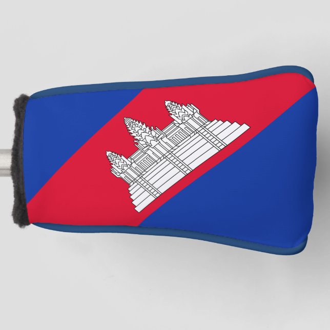 Flaggenmuster Kambodschas Golf Headcover (Vorderseite)