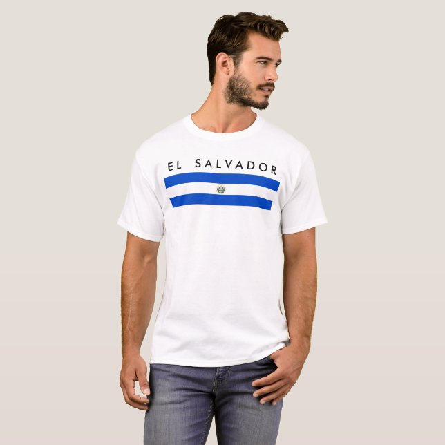 Flaggennations-Symbol republ El Salvador Landes T-Shirt (Vorne ganz)