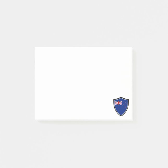 Flaggennotizen für Neuseeland Post-it Klebezettel (Vorderseite)