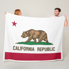 Flaggenpatrone des Staates Kalifornien Fleecedecke