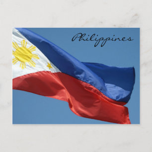 Flaggenphilippine Postkarte