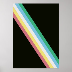 Flaggenplakat für Behinderung Poster