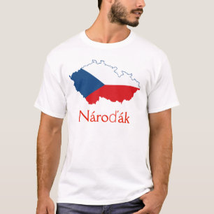 Flaggenplan der Tschechischen Republik Nároďák T - T-Shirt