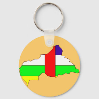 Flaggenplan der Zentralafrikanischen Republik Schlüsselanhänger