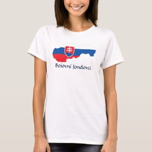 Flaggenplan des slowakischen T - Shirt Bojovní Jon