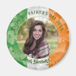 Flaggenrahmen des St. Patrick's Day Irish Kleeblat Magnet