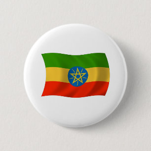 Flaggenschaltfläche Äthiopiens Button