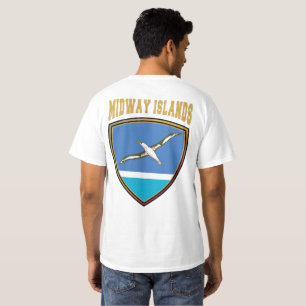 Flaggenschild der Midlands-T - Shirt