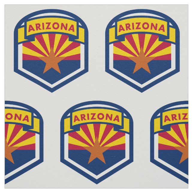 Flaggenschild des Staates Arizona Stoff (Muster)