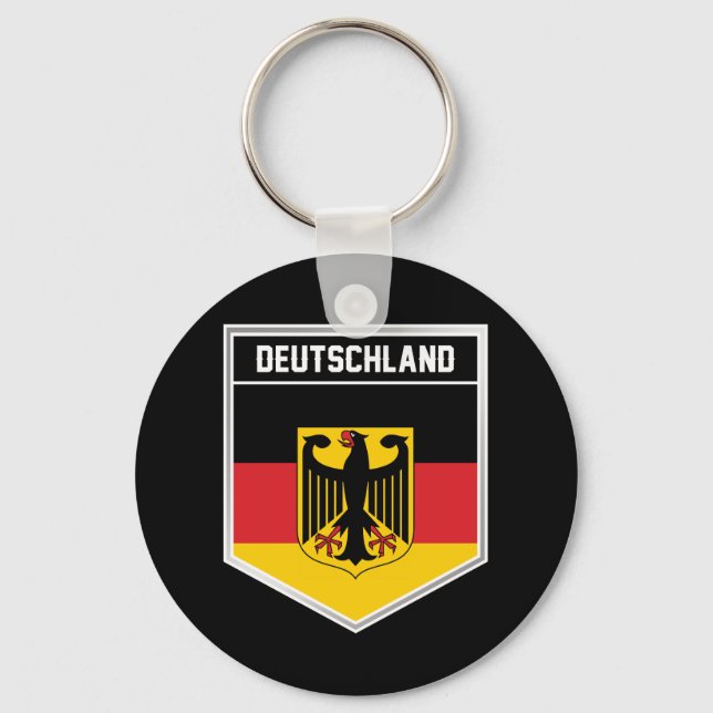 Flaggenschild Deutschland Schlüsselanhänger (Vorderseite)