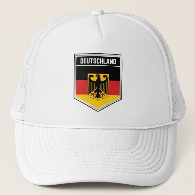 Flaggenschild Deutschland Truckerkappe (Vorderseite)