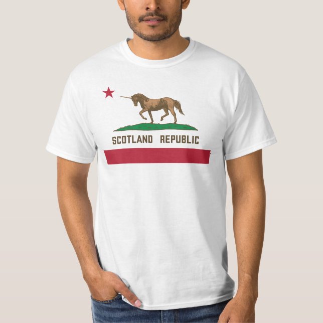 Flaggenschlösser der Republik Schottland T-Shirt (Vorderseite)