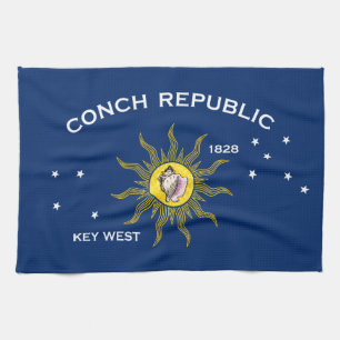 Flaggenschlüssel Westflorida Geschirrtuch