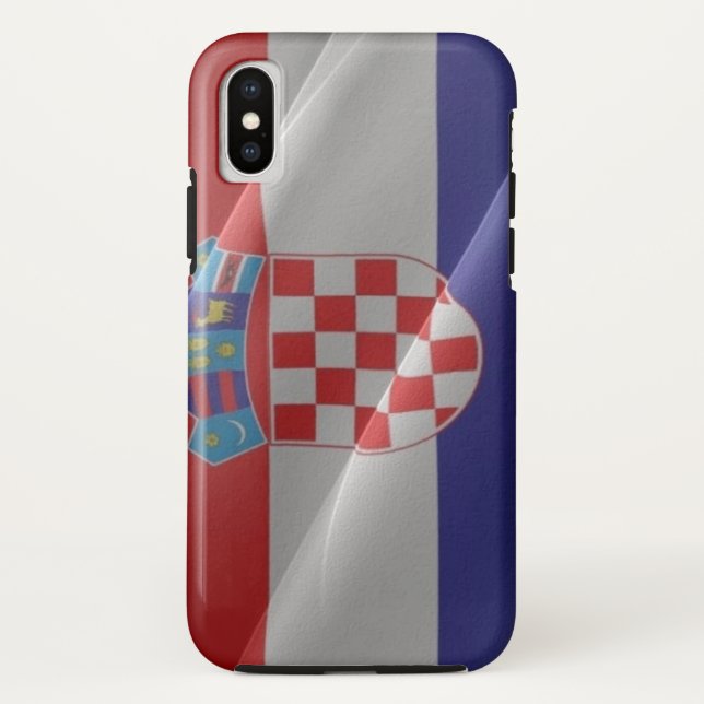 Flaggenschwankungen Kroatiens - Case-Mate iPhone Hülle (Rückseite)