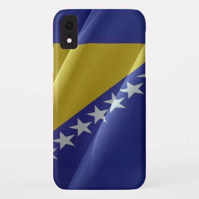 Flaggenschwankungen von Bosnien und Herzegowina - Case-Mate iPhone Hülle (Rückseite)