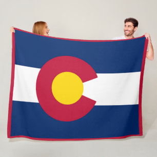 Flaggenstaat Colorado Print Patriota Fleecedecke