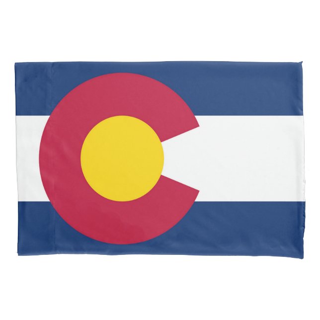 Flaggenstaat Colorado Print Patriota Kissenbezug (Vorderseite)