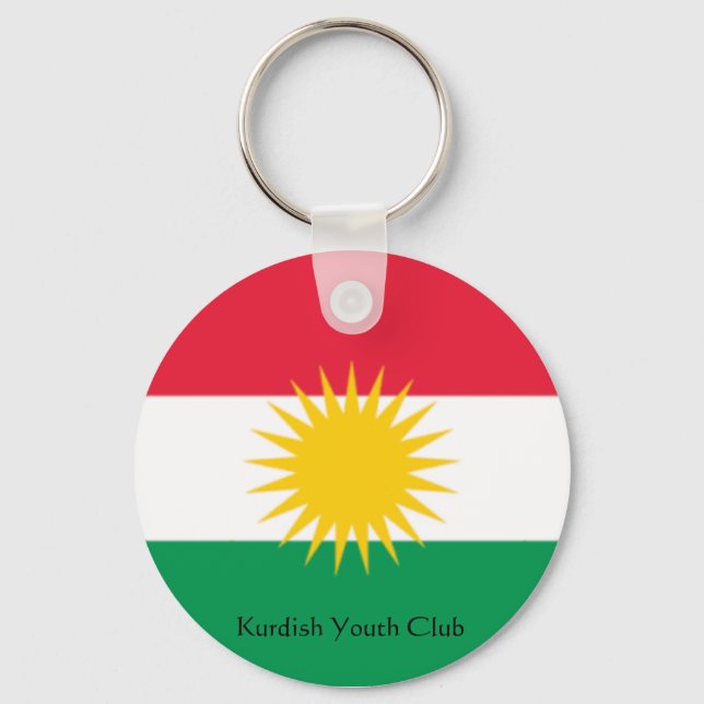 Flaggenstaat Kurdistan, Kurdischer Jugendclub Schlüsselanhänger (Vorderseite)