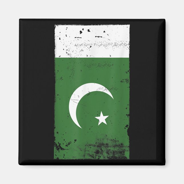 Flaggenstaat Pakistans Nationalstolz Magnet (Vorne)