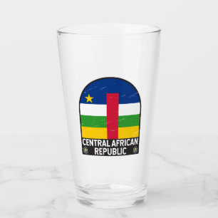 Flaggensymbol der Zentralafrikanischen Republik Glas