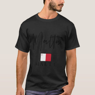 Flaggenurlaub - Insel Malta T-Shirt