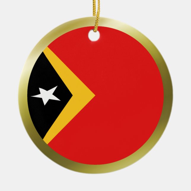 Flaggenverzierung in Osttimor Keramikornament (Vorne)