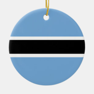 Flaggenverzierung von Botswana Keramik Ornament
