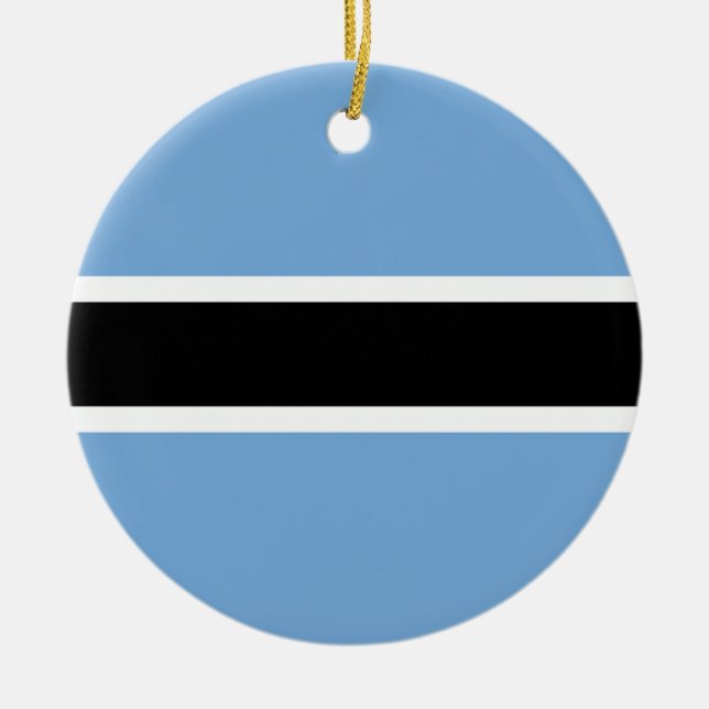 Flaggenverzierung von Botswana Keramik Ornament (Vorne)